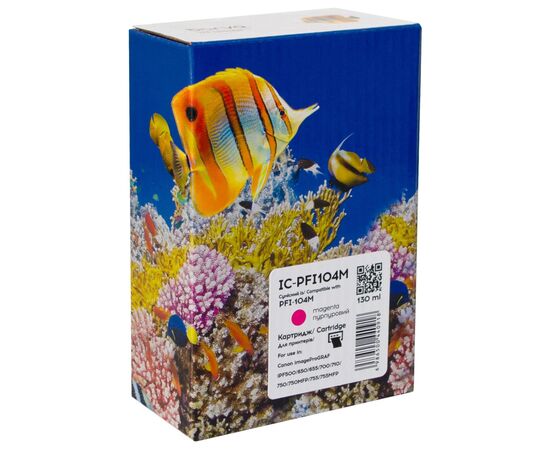 Картридж Barva Canon PFI-104M (3631B001) 130 мл, magenta (IC-PFI104M)