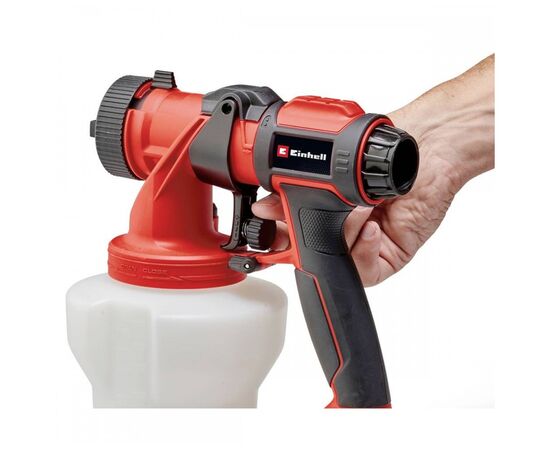 Краскопульт Einhell TE-SY 18/90 Li - Solo, 18V, 1000мл/мин, 1200мл (без АКБ и ЗУ) (4260040), изображение 4