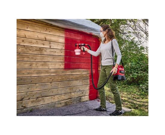 Краскопульт Einhell TE-SY 18/90 Li - Solo, 18V, 1000мл/мин, 1200мл (без АКБ и ЗУ) (4260040), изображение 6