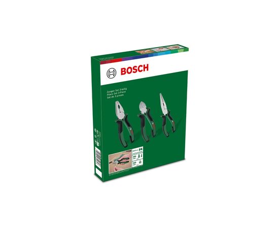 Плоскогубцы Bosch набор 3 шт, комбинированные, удлиненные, бокорезы (1.600.A02.C0S), изображение 9 Плоскогубцы Bosch набор 3 шт, комбинированные, удлиненные, бокорезы (1.600.A02.C0S), изображение 9