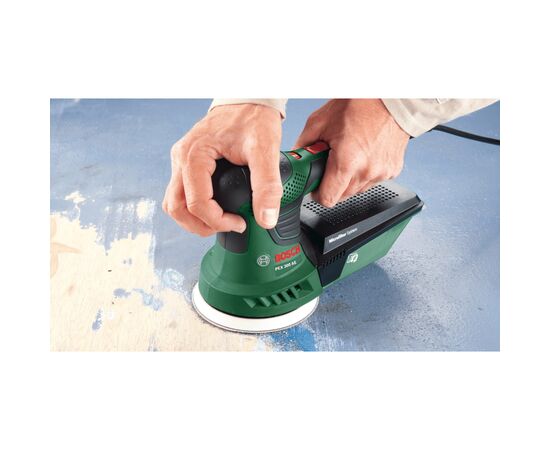 Шлифовальная машина Bosch PEX 300 AE 200W, 125мм 4000-24000об/мин, 1.5кг (0.603.3A3.000), изображение 7 Шлифовальная машина Bosch PEX 300 AE 200W, 125мм 4000-24000об/мин, 1.5кг (0.603.3A3.000), изображение 7