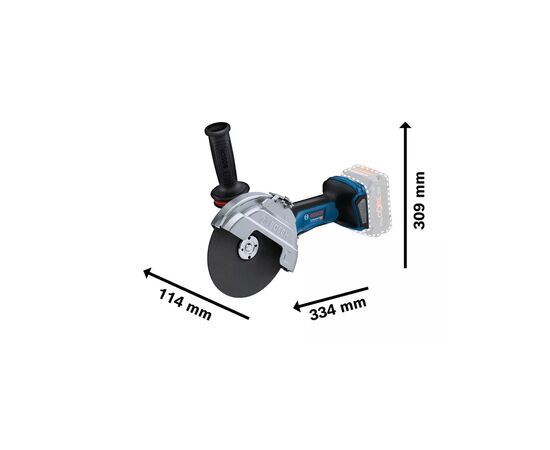 Шлифовальная машина Bosch GWS 182P 125 мм 18V, 2800-9000об/мин, 1.7кг (без АКБ и ЗУ) (0.601.9H6.L01), изображение 3 Шлифовальная машина Bosch GWS 182P 125 мм 18V, 2800-9000об/мин, 1.7кг (без АКБ и ЗУ) (0.601.9H6.L01), изображение 3