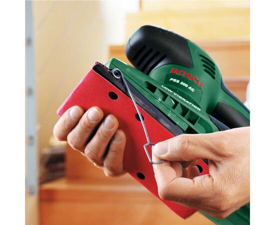 Шлифовальная машина Bosch PSS 200 AC 200Вт, платформа 93x230, 24000 цв/мин, 1.6кг (0.603.340.100), изображение 3 Шлифовальная машина Bosch PSS 200 AC 200Вт, платформа 93x230, 24000 цв/мин, 1.6кг (0.603.340.100), изображение 3