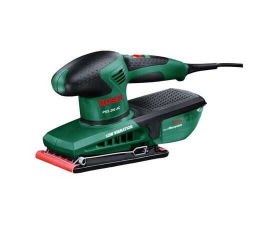 Шліфувальна машина Bosch PSS 200 AC 200Вт, платформа 93x230, 24000кол/хв, 1.6кг (0.603.340.100)