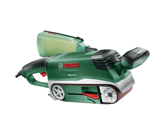 Шлифовальная машина Bosch ленточная PBS 75 A 710Вт, лента 533х75мм, 350м/мин 3.4кг (0.603.2A1.000), изображение 2 Шлифовальная машина Bosch ленточная PBS 75 A 710Вт, лента 533х75мм, 350м/мин 3.4кг (0.603.2A1.000), изображение 2