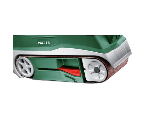 Шлифовальная машина Bosch ленточная PBS 75 A 710Вт, лента 533х75мм, 350м/мин 3.4кг (0.603.2A1.000), изображение 3 Шлифовальная машина Bosch ленточная PBS 75 A 710Вт, лента 533х75мм, 350м/мин 3.4кг (0.603.2A1.000), изображение 3
