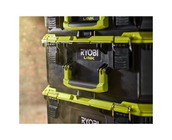 Ящик для инструментов Ryobi модульный Link RSL102, 23.5х56х40.5см, пластик (5132006073), изображение 7 Ящик для инструментов Ryobi модульный Link RSL102, 23.5х56х40.5см, пластик (5132006073), изображение 7
