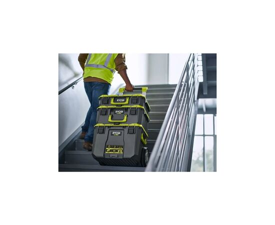 Ящик для инструментов Ryobi модульный Link RSL102, 23.5х56х40.5см, пластик (5132006073), изображение 8 Ящик для инструментов Ryobi модульный Link RSL102, 23.5х56х40.5см, пластик (5132006073), изображение 8