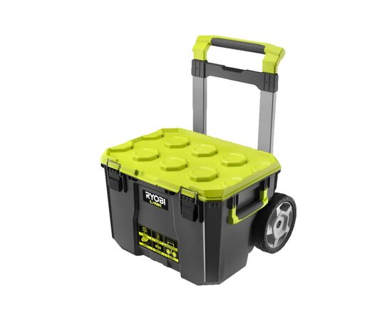 Ящик для инструментов Ryobi модульный Link RSL201, на колесиках, телескопическая рукоятка, 39х57х49.5см, пластик (5132006074), изображение 2 Ящик для инструментов Ryobi модульный Link RSL201, на колесиках, телескопическая рукоятка, 39х57х49.5см, пластик (5132006074), изображение 2