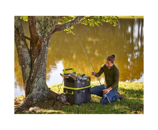 Ящик для инструментов Ryobi модульный Link RSL201, на колесиках, телескопическая рукоятка, 39х57х49.5см, пластик (5132006074), изображение 8 Ящик для инструментов Ryobi модульный Link RSL201, на колесиках, телескопическая рукоятка, 39х57х49.5см, пластик (5132006074), изображение 8