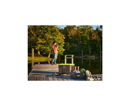 Ящик для инструментов Ryobi модульный Link RSL201, на колесиках, телескопическая рукоятка, 39х57х49.5см, пластик (5132006074), изображение 9 Ящик для инструментов Ryobi модульный Link RSL201, на колесиках, телескопическая рукоятка, 39х57х49.5см, пластик (5132006074), изображение 9