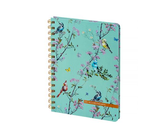 Блокнот Axent на спирали Olga Selyshcheva, Spring А5 80 листов, клетка, твердая обложка (8470-1-A-OS), изображение 2