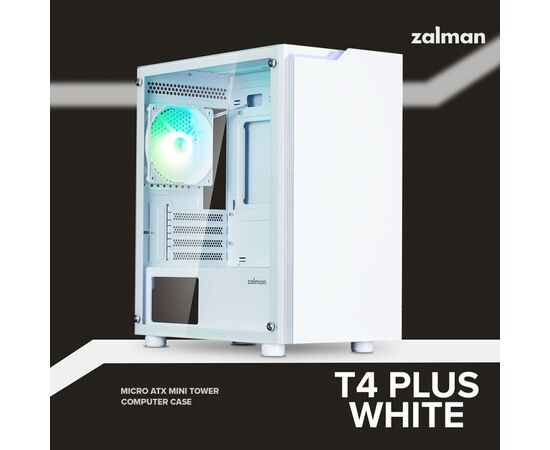 Корпус Zalman T4 Plus (T4PLUSWHITE), зображення 2 Корпус Zalman T4 Plus (T4PLUSWHITE), зображення 2