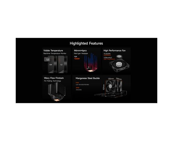 Кулер до процесора PcCooler RT620 Digital BK, зображення 11 Кулер до процесора PcCooler RT620 Digital BK, зображення 11