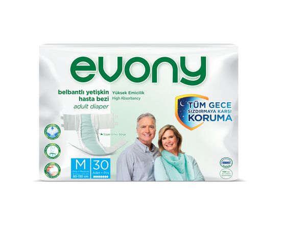 Подгузники для взрослых Evony 2 Medium 30 шт (8690536804061)