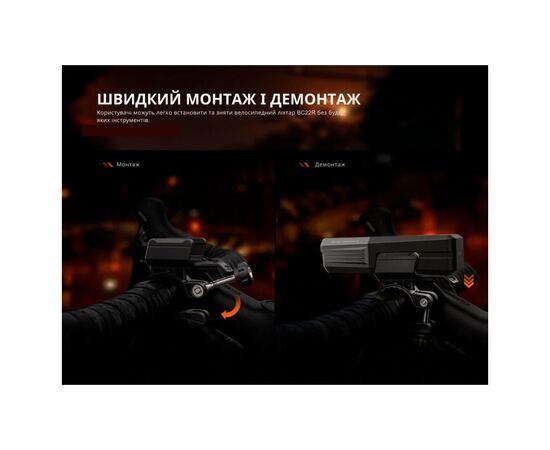 Передня велофара Fenix BC22R, зображення 11 Передня велофара Fenix BC22R, зображення 11