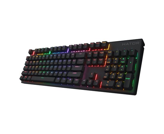 Клавиатура Hator Icefall Mecha Rainbow USB Black (HTK104UA), изображение 2 Клавиатура Hator Icefall Mecha Rainbow USB Black (HTK104UA), изображение 2