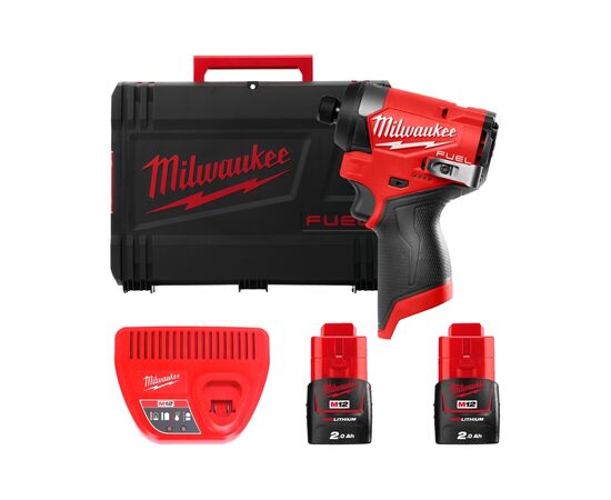 Шуруповерт Milwaukee M12 FID2-202X, 2x2Ah, кейс (4933479877)