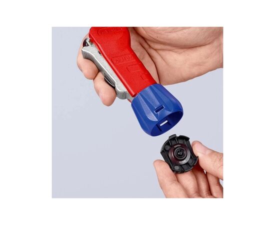 Труборез KNIPEX TubiX для стали, 6 – 35 мм (1/4"-1 3/8"), толщина стенок до 2 мм (90 31 02 BK), изображение 5 Труборез KNIPEX TubiX для стали, 6 – 35 мм (1/4"-1 3/8"), толщина стенок до 2 мм (90 31 02 BK), изображение 5