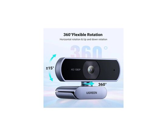 Веб-камера Ugreen CM678 HD USB-A (15728), изображение 3 Веб-камера Ugreen CM678 HD USB-A (15728), изображение 3