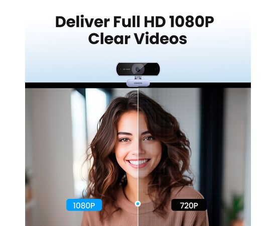 Веб-камера Ugreen CM678 HD USB-A (15728), изображение 6 Веб-камера Ugreen CM678 HD USB-A (15728), изображение 6