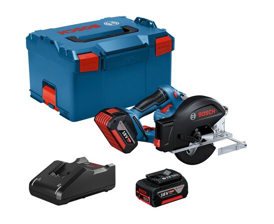 Дискова пила Bosch GKM 18V-50, 18V, 2x5Ah, 136 мм, 4250 об/хв (0.601.6B8.002)