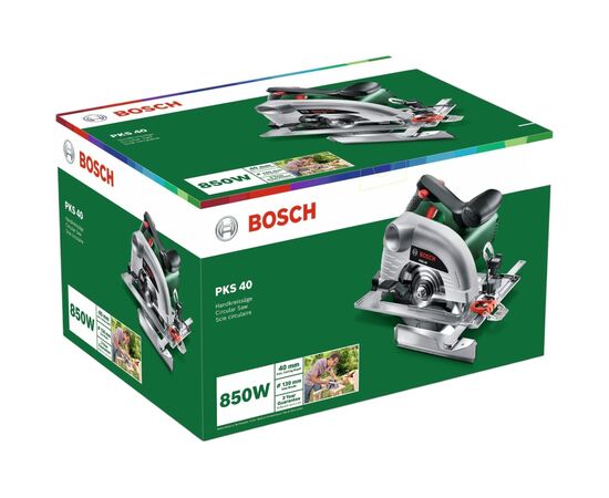 Дисковая пила Bosch PKS 40 850Вт, 130мм, 2.6кг (0.603.3C5.000), изображение 6 Дисковая пила Bosch PKS 40 850Вт, 130мм, 2.6кг (0.603.3C5.000), изображение 6