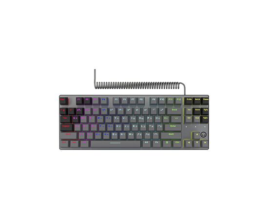 Клавиатура Lorgar Azar 514TKL RGB Mechanical USB UA Black/Grey (LRG-GK514TKL-BK-UA), изображение 3 Клавиатура Lorgar Azar 514TKL RGB Mechanical USB UA Black/Grey (LRG-GK514TKL-BK-UA), изображение 3