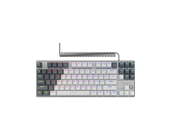 Клавиатура Lorgar Azar 514TKL RGB Mechanical USB UA White/Grey (LRG-GK514TKL-WH-UA), изображение 3 Клавиатура Lorgar Azar 514TKL RGB Mechanical USB UA White/Grey (LRG-GK514TKL-WH-UA), изображение 3