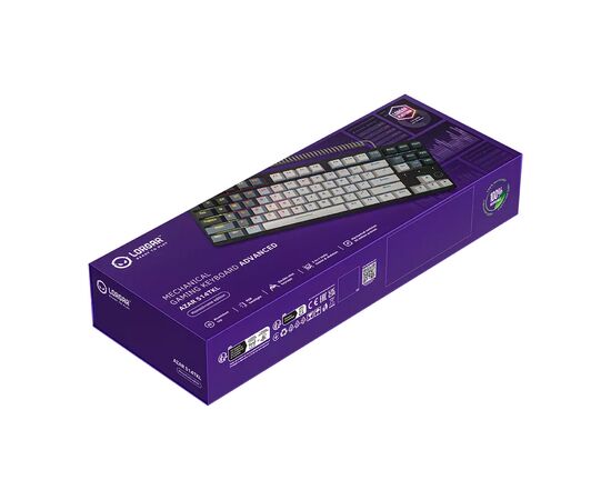 Клавиатура Lorgar Azar 514TKL RGB Mechanical USB UA White/Grey (LRG-GK514TKL-WH-UA), изображение 8 Клавиатура Lorgar Azar 514TKL RGB Mechanical USB UA White/Grey (LRG-GK514TKL-WH-UA), изображение 8