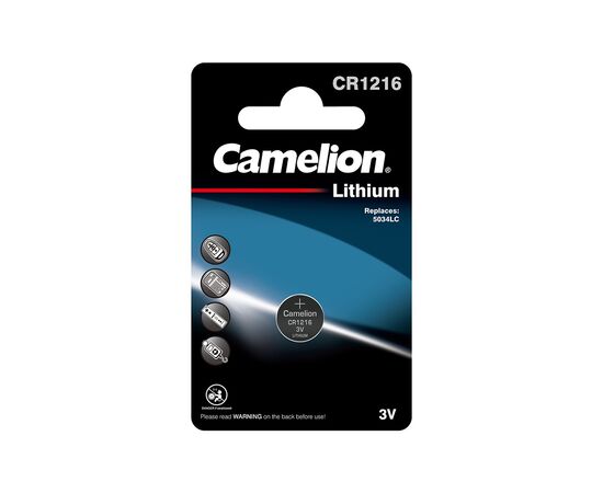 Батарейка CR 1216 Lithium * 1 Camelion (CR1216-BP1)