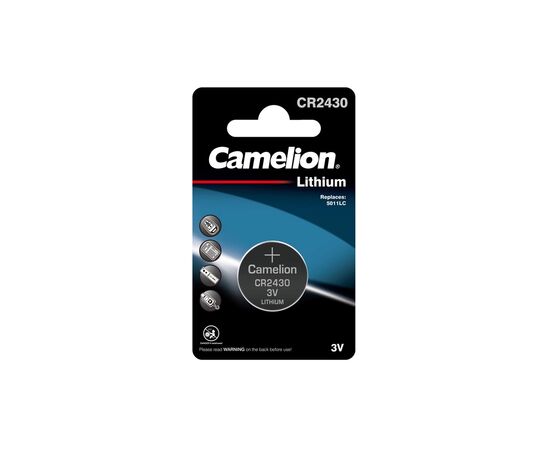 Батарейка CR 2430 Lithium * 1 Camelion (CR2430-BP1)