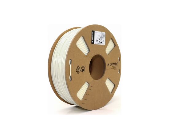 Пластик для 3D-принтера Gembird ASA 1.75 мм, 1 kg, white (3DP-ASA1.75-01-W)