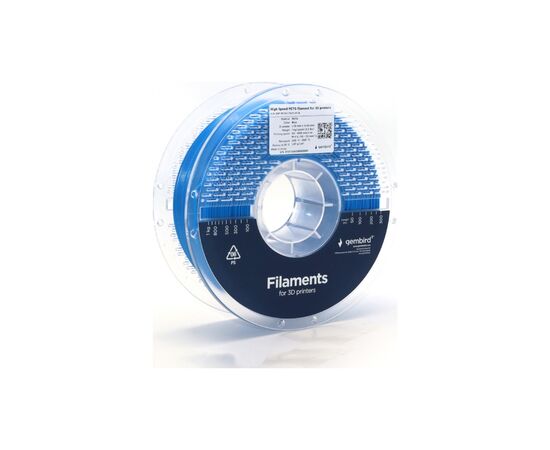 Пластик для 3D-принтера Gembird PETG High Speed, 1.75 мм, 1 кг, blue (3DP-PETG1.75HY-01-B), зображення 2 Пластик для 3D-принтера Gembird PETG High Speed, 1.75 мм, 1 кг, blue (3DP-PETG1.75HY-01-B), зображення 2