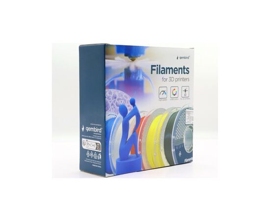 Пластик для 3D-принтера Gembird PLA High Speed 1.75 мм, 1kg black (3DP-PLA1.75HY-01-BK), зображення 4 Пластик для 3D-принтера Gembird PLA High Speed 1.75 мм, 1kg black (3DP-PLA1.75HY-01-BK), зображення 4