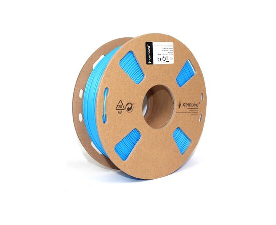 Пластик для 3D-принтера Gembird PLA+, 1.75 мм, 1 kg, blue (3DP-PLA+1.75-02-B), изображение 2 Пластик для 3D-принтера Gembird PLA+, 1.75 мм, 1 kg, blue (3DP-PLA+1.75-02-B), изображение 2