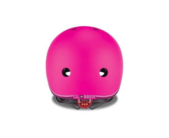 Шлем Globber Evo light розовый с фонариком 45-51 см (506-110), изображение 4 Шлем Globber Evo light розовый с фонариком 45-51 см (506-110), изображение 4