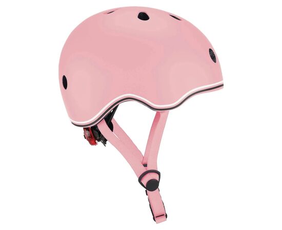 Шлем Globber Go up lights 45-51см пастельний рожевий, з ліхтариком (506-210), изображение 2 Шлем Globber Go up lights 45-51см пастельний рожевий, з ліхтариком (506-210), изображение 2