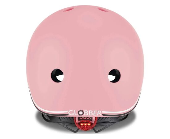Шлем Globber Go up lights 45-51см пастельний рожевий, з ліхтариком (506-210), изображение 4 Шлем Globber Go up lights 45-51см пастельний рожевий, з ліхтариком (506-210), изображение 4