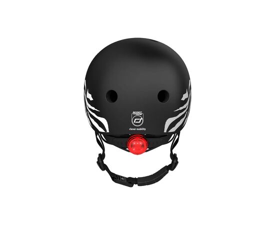 Шлем Scoot&Ride 45-51см, зебра, с фонариком (SR-181206-ZEBRA), изображение 5 Шлем Scoot&Ride 45-51см, зебра, с фонариком (SR-181206-ZEBRA), изображение 5