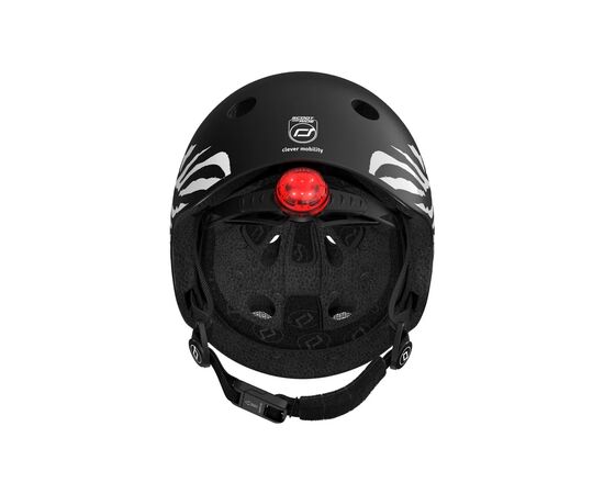 Шлем Scoot&Ride 45-51см, зебра, с фонариком (SR-181206-ZEBRA), изображение 6 Шлем Scoot&Ride 45-51см, зебра, с фонариком (SR-181206-ZEBRA), изображение 6