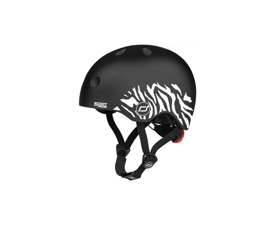 Шолом Scoot&Ride 45-51см , зебра, з ліхтариком (SR-181206-ZEBRA)