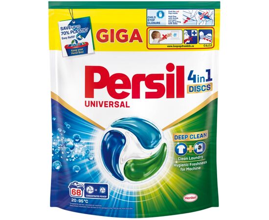 Капсули для прання Persil 4in1 Discs Universal Deep Clean 68 шт. (9000101826715)