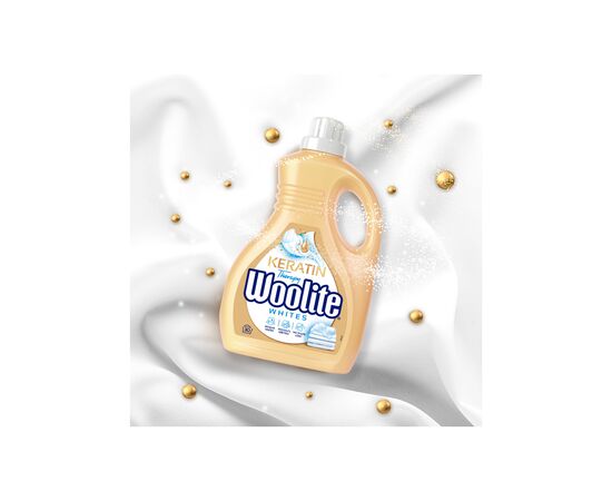 Гель для стирки Woolite Для светлых и белых тканей С кератином 1.8 л (5908252004553), изображение 3 Гель для стирки Woolite Для светлых и белых тканей С кератином 1.8 л (5908252004553), изображение 3