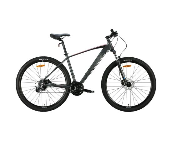 Велосипед Leon 29" TN-80 AM HDD рама-19" Al графітовий з чорним та червоним 2024 (OPS-LN-29-175)