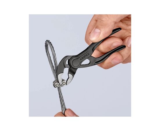 Клещи KNIPEX COBRA XS переставная 1" (28мм) (87 00 100 BK), изображение 3 Клещи KNIPEX COBRA XS переставная 1" (28мм) (87 00 100 BK), изображение 3