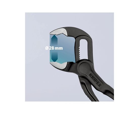 Клещи KNIPEX COBRA XS переставная 1" (28мм) (87 00 100 BK), изображение 5 Клещи KNIPEX COBRA XS переставная 1" (28мм) (87 00 100 BK), изображение 5