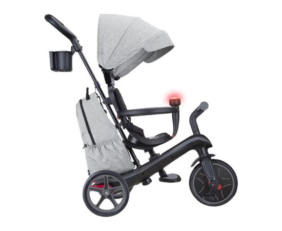 Дитячий велосипед Globber Explorer trike Deluxe play 4 в 1 чорно-сірий (636-120), зображення 2