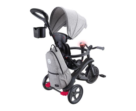 Дитячий велосипед Globber Explorer trike Deluxe play 4 в 1 чорно-сірий (636-120), зображення 3