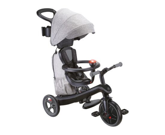 Детский велосипед Globber Explorer trike Deluxe play 4 в 1 чорно-сірий (636-120)